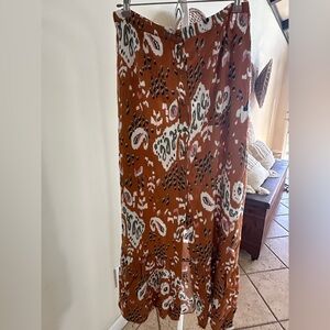 Bohemian Print Maxi Skirt